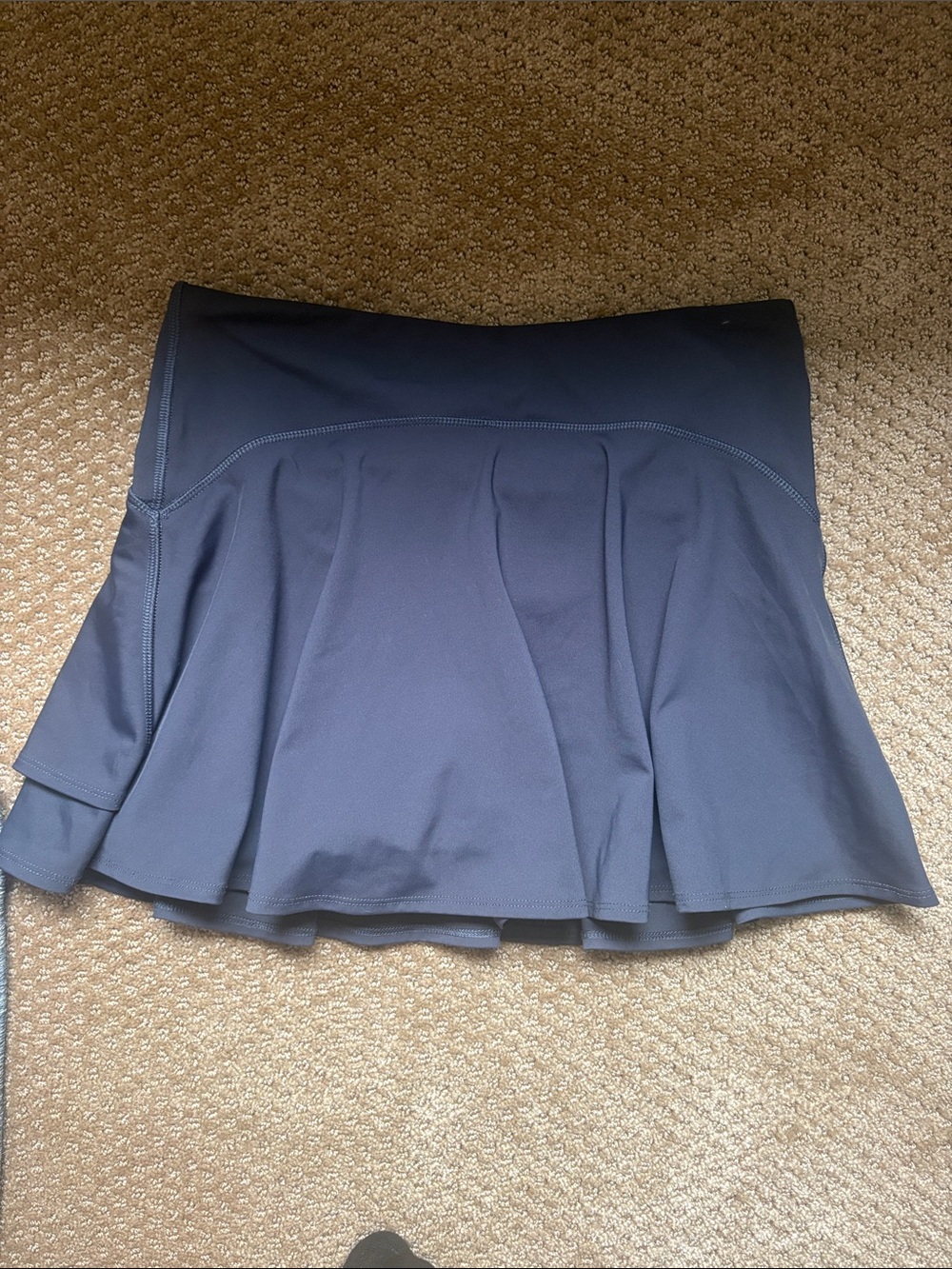 Navy Athletic Pleated Skirt